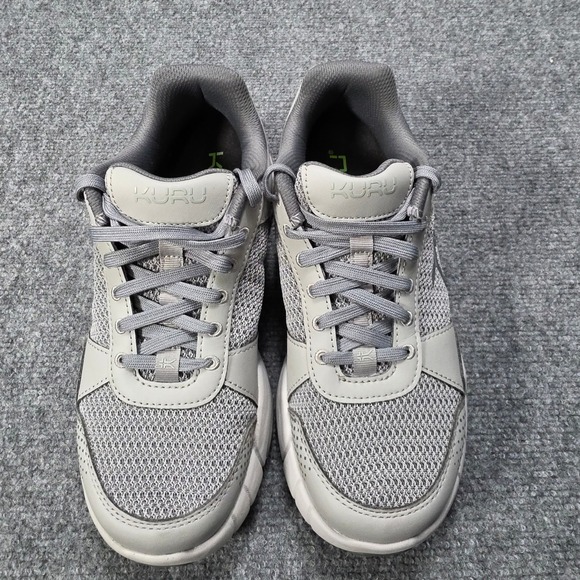 Kuru Mens 8 Wide Grey Walking Athletic Shoes KuruCloud Comfort Quantum 2.0 EUC - Picture 2 of 8